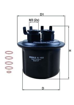 Mahle KL 1050D Fuel Filter