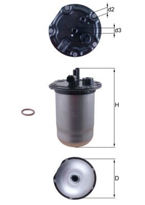 Mahle KL 1132D Fuel Filter