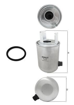 Mahle KL 1244D Fuel Filter