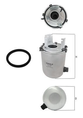 Mahle KL 1245D Fuel Filter