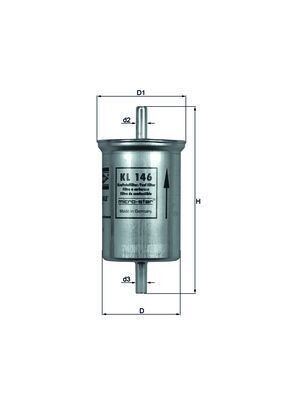 Mahle KL 146 Fuel Filter