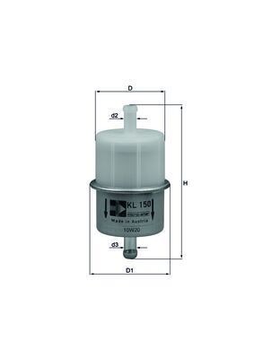 Mahle KL 150 OF Fuel Filter