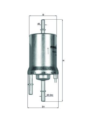 Mahle KL 156/1 Fuel Filter