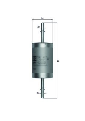 Mahle KL 181 Fuel Filter