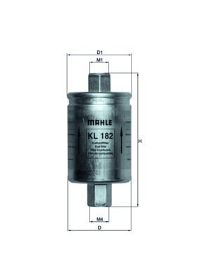 Mahle KL 182 Fuel Filter