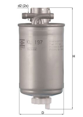 Mahle KL 197 Fuel Filter