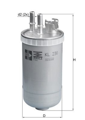Mahle KL 230 Fuel Filter