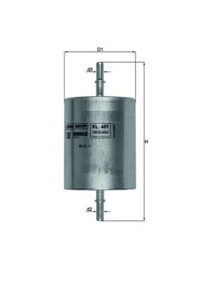Mahle KL 409 Fuel Filter