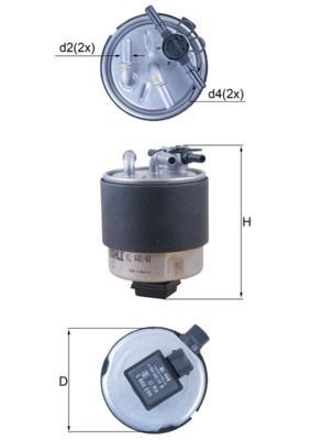 Mahle KL 440/44 Fuel Filter