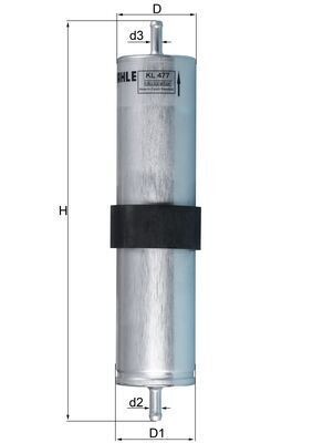 Mahle KL 477 Fuel Filter