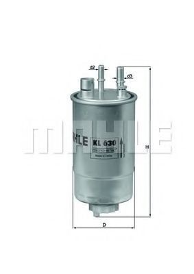 Mahle KL 630 Fuel Filter