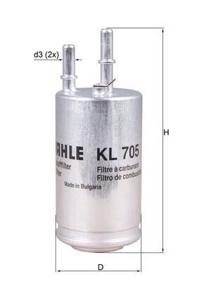 Mahle KL 705 Fuel Filter