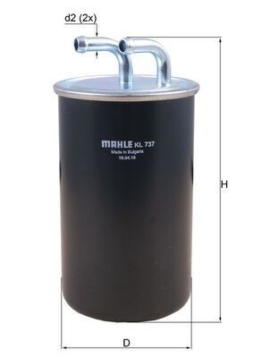 Mahle KL 737 Fuel Filter