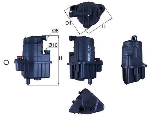 Mahle KL 832D Fuel Filter