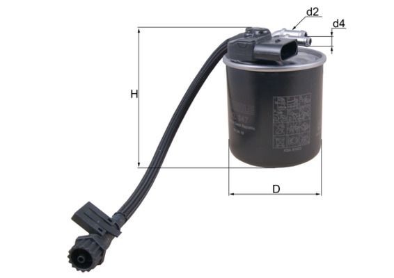 Mahle KL 947 Fuel Filter