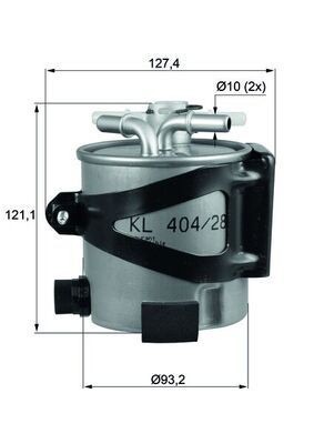 Mahle KLH 44/25 Fuel Filter