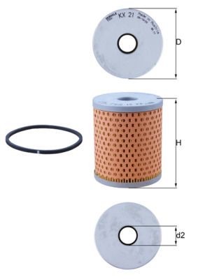 Mahle KX 21D Fuel Filter