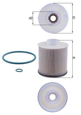Mahle KX 486D Fuel Filter