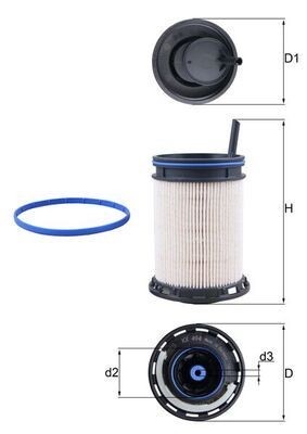 Mahle KX 494D Fuel Filter
