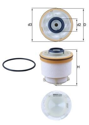 Mahle KX 586D Fuel Filter