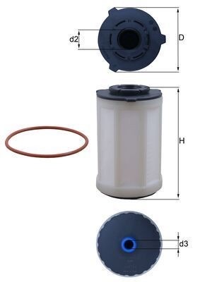 Mahle KX 655D Fuel Filter