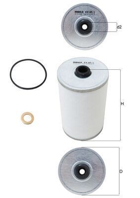 Mahle KX 65D Fuel Filter