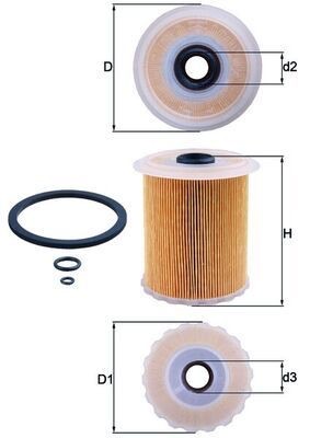 Mahle KX 75D Fuel Filter