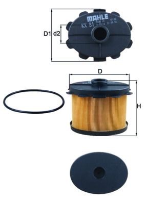 Mahle KX 84D Fuel Filter