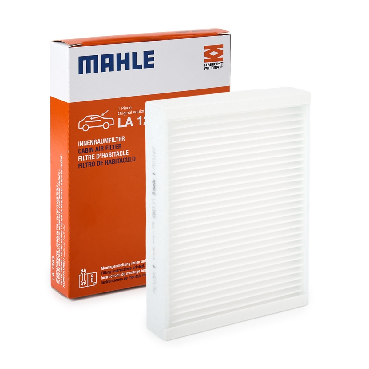 Mahle LA 1263 Pollen Filter, for Rear Air Conditioning