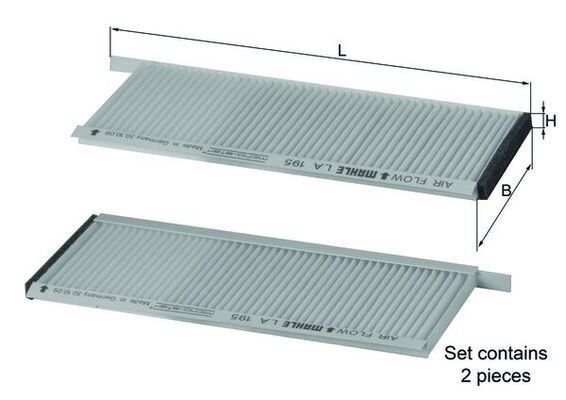 Mahle LA 195/S Pollen Filter