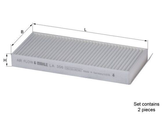 Mahle LA 356/S Pollen Filter