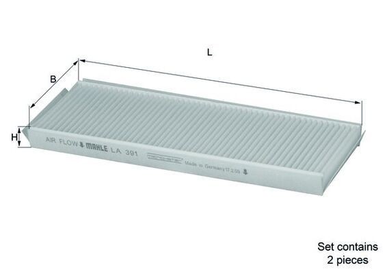 Mahle LA 391/S Pollen Filter