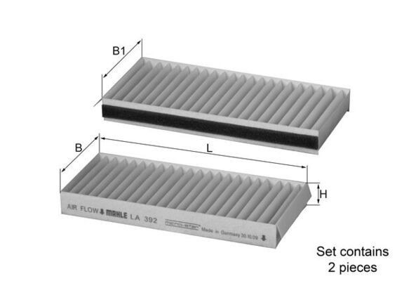 Mahle LA 392/S Pollen Filter