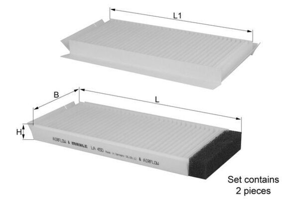 Mahle LA 450/S Pollen Filter