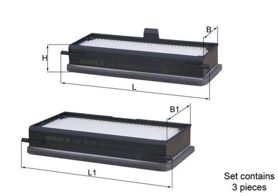 Mahle LA 679/S Pollen Filter