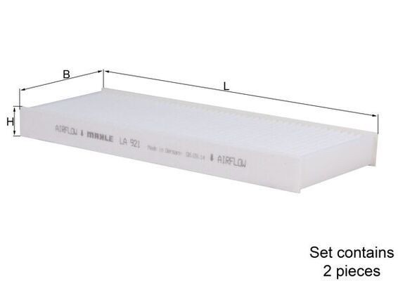 Mahle LA 921/S Pollen Filter