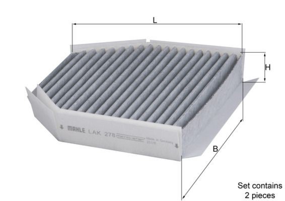 Mahle LAK 278/S Pollen Filter