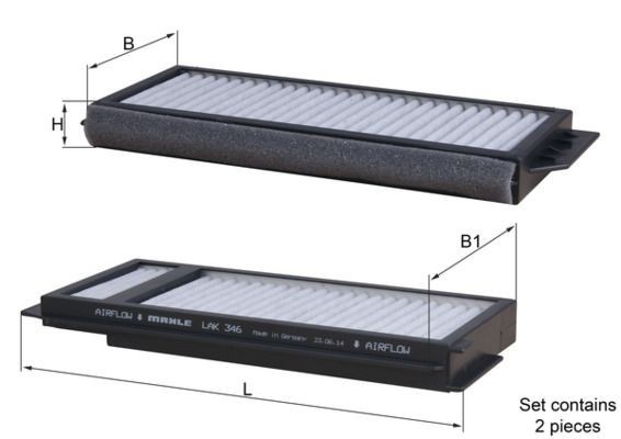 Mahle LAK 346/S Pollen Filter