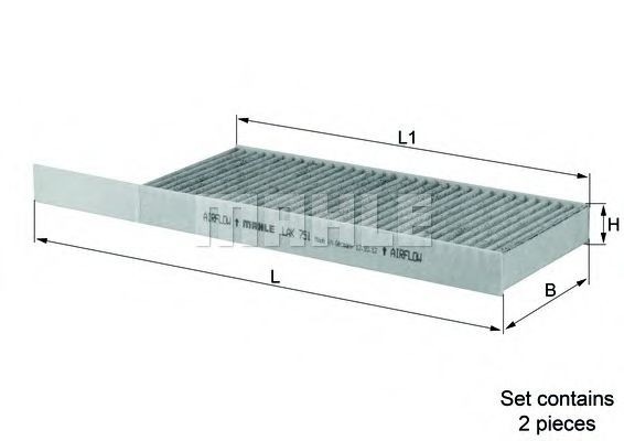 Mahle LAK 751/S Pollen Filter