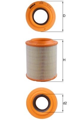 Mahle LX 1275 Air Filter