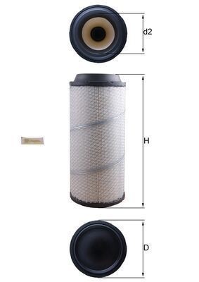 Mahle LX 1673 Air Filter