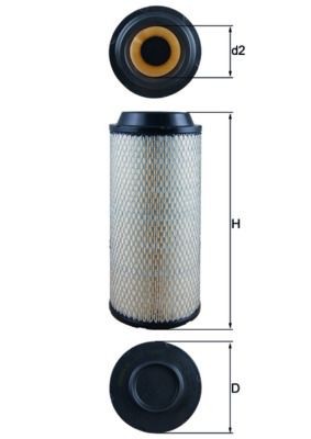 Mahle LX 1687 Air Filter