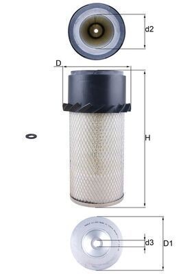 Mahle LX 649 Air Filter