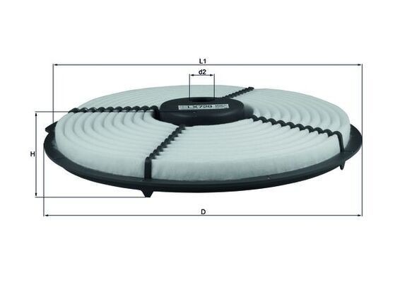 Mahle LX 729 Air Filter