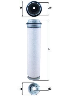 Mahle LXS 40/1 Secondary Air Filter