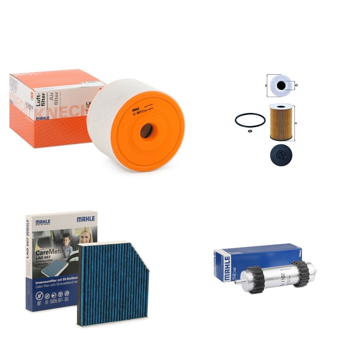 Mahle MHL4055N0028 Filter Kit