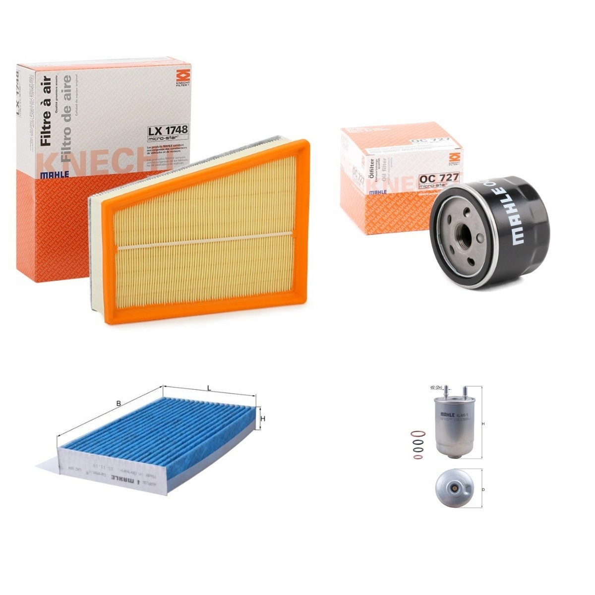 Mahle MHL4055N0030 Filter Kit