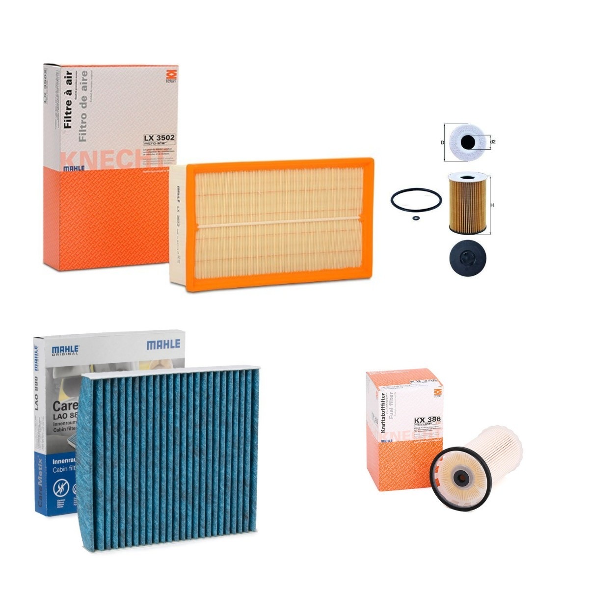 Mahle MHL4055N0035 Filter Kit