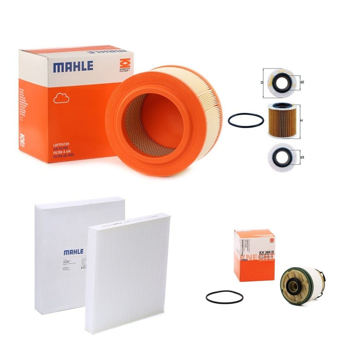 Mahle MHL4055N0050 Filter Kit