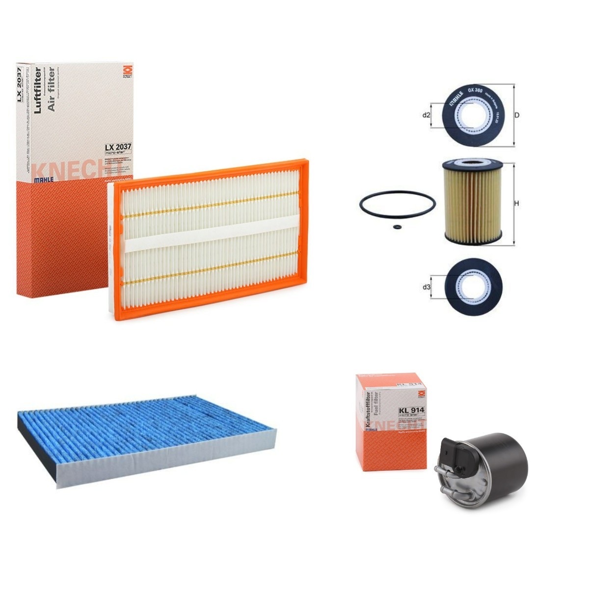 Mahle MHL4055N0059 Filter Kit